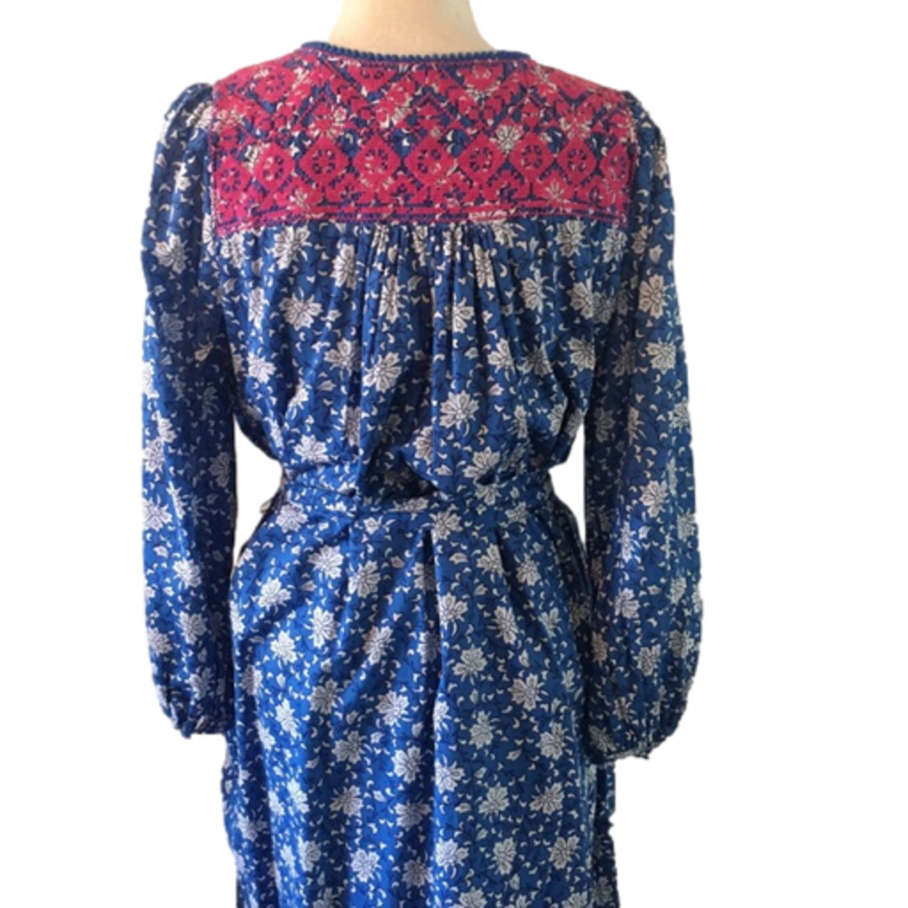 J. Crew Belted Tunic dress in Night Sky block print (Style AP194) - Picture 7 of 15